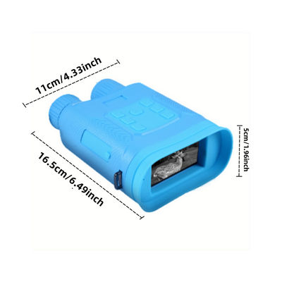 854x480 핸드 홀드 디스플레이 나이트 비전 스코프 및 망원경 34MM 렌즈 5X 850NM 1080P