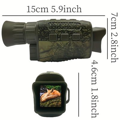 5x8 IR 비전 광학 야간 비전 망원경 적외선 단광 열 16GB 카드