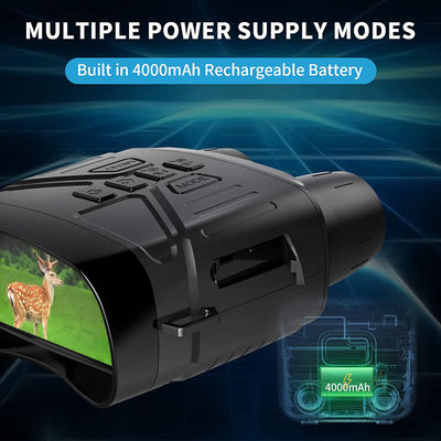 155x120x60mm IR Nv4000 4k HD 나이트 비전 쌍안경 4000mAh 배터리 내장
