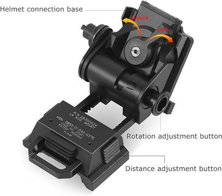 36Lb 야간 시력 안경 전술 헬멧 장착 L4G24 NVG 금속