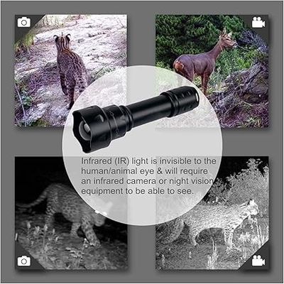 1 리?? 폴리머 배터리 필요 그룹화되지 않은 850nm LED 확대 가능 IR 손전등 전구