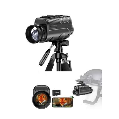 854*480 디스플레이 해상도 9MP 이미지 및 재충전 가능한 리?? 배터리를 갖춘 야간 시각 장치